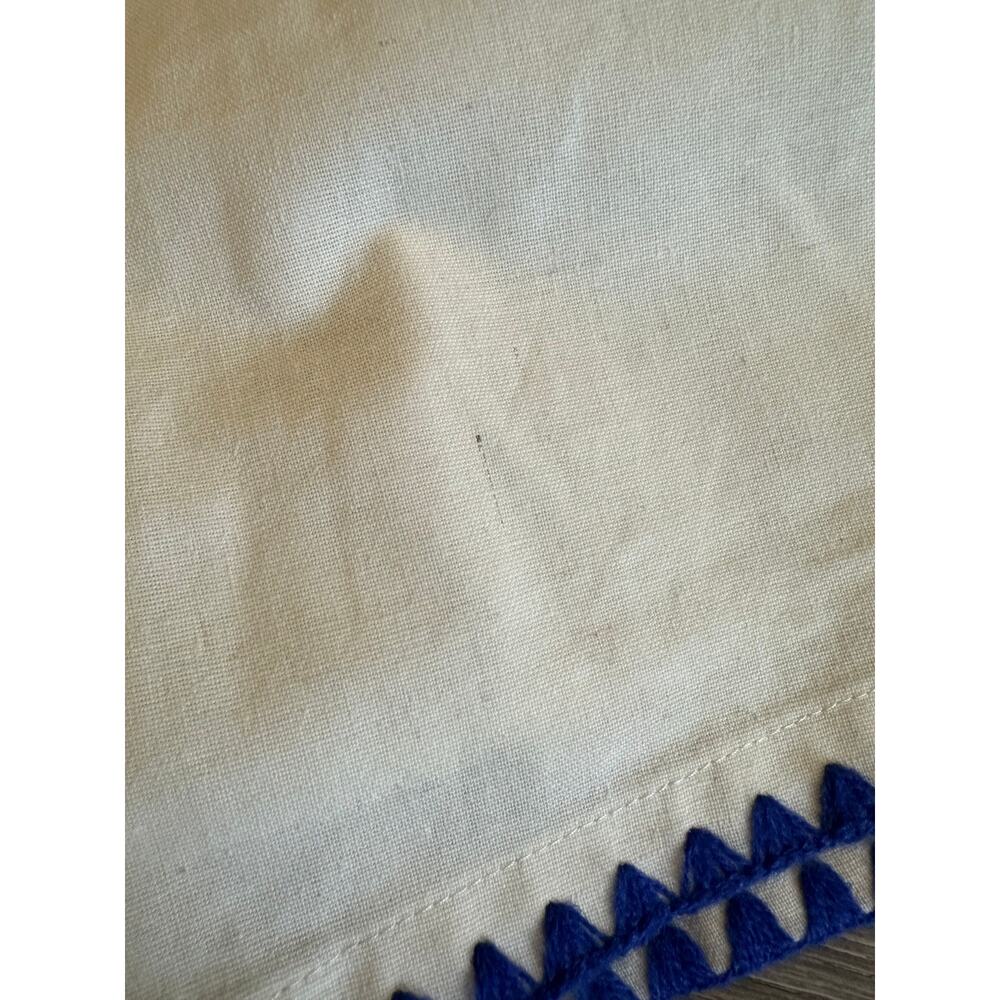 En Saison Donatella Cotton Linen Shorts Natural - Blue size Medium NWT - Picture 11 of 16